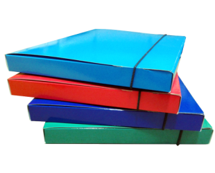 Mapa din carton plastifiat cu burduf